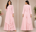 Pastel Ethnic Maxi Gown for Women | Stylish Printed Flared Dress