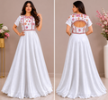 White Designer Party Wear Gown for Women | Elegant Embroidered Long Dress