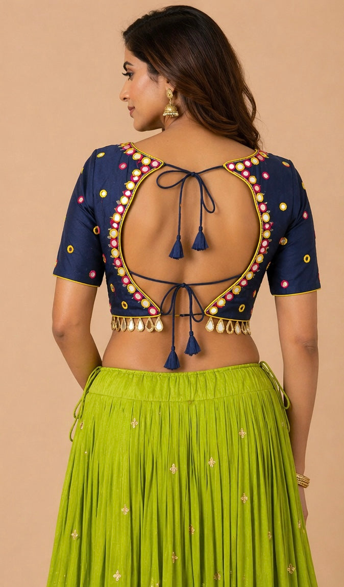 real mirror and handwork