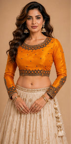 Raw silk blouses