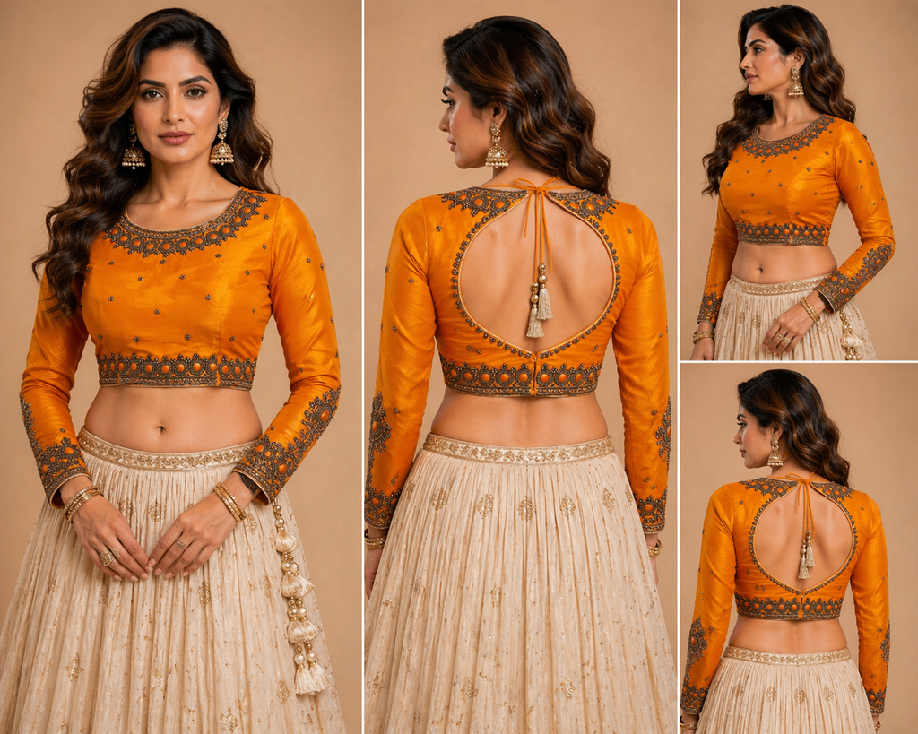 Raw silk blouses