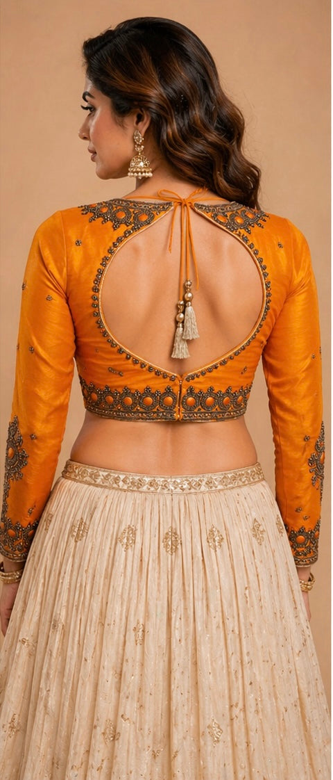 Raw silk blouses