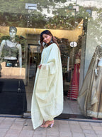 Pastel Green Embroidered Kurta Set with Dupatta