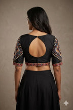 Raw silk Kutchi work